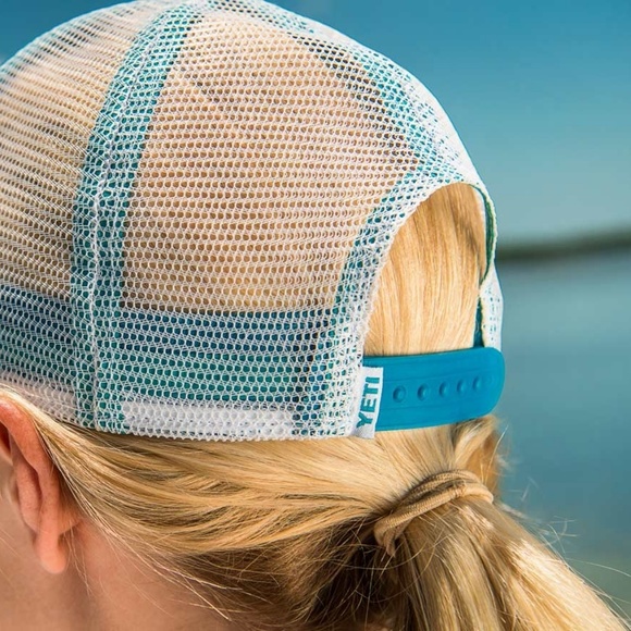 NWT YETI Tarpon Trucker Hat (teal) - Picture 2 of 3